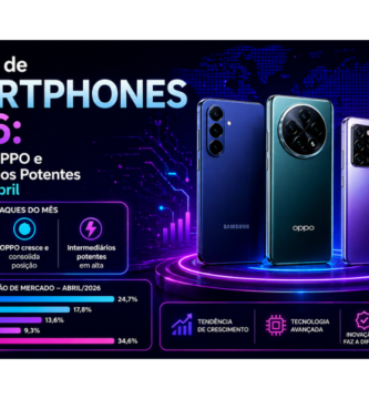 Mercado de Smartphones 2026 Samsung, OPPO e Intermediários Potentes Dominam Abril
