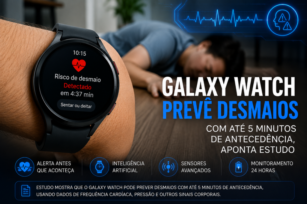 galaxy watch prevê desmaios