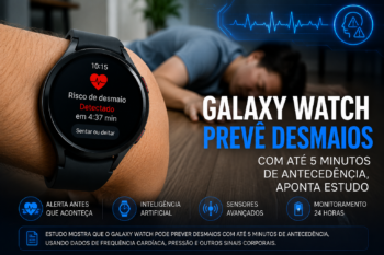 Galaxy watch prevê desmaios com até 5 minutos de antecedência, aponta estudo